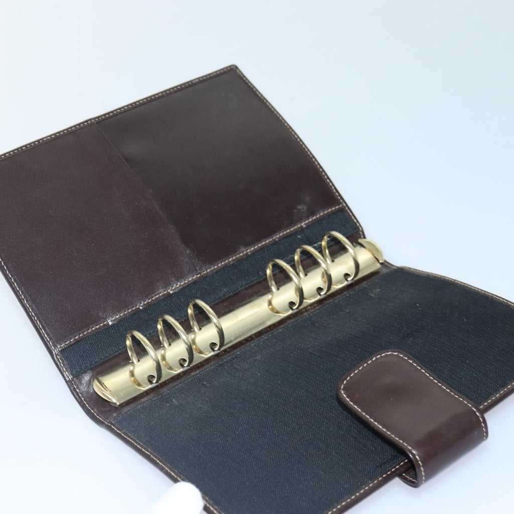 FENDI Zucca Canvas Day Planner Cover Brown Black gold ac3226