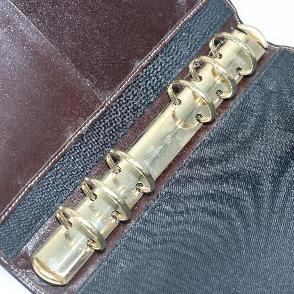 FENDI Zucca Canvas Day Planner Cover Brown Black gold ac3226
