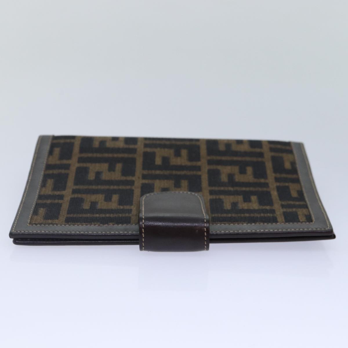 FENDI Zucca Canvas Day Planner Cover Brown Black gold ac3226
