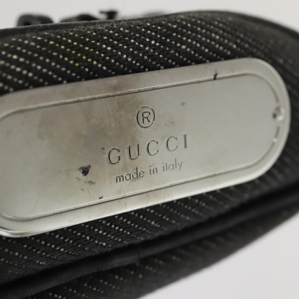 GUCCI Pouch Denim Gray Silver 90627 ac3227