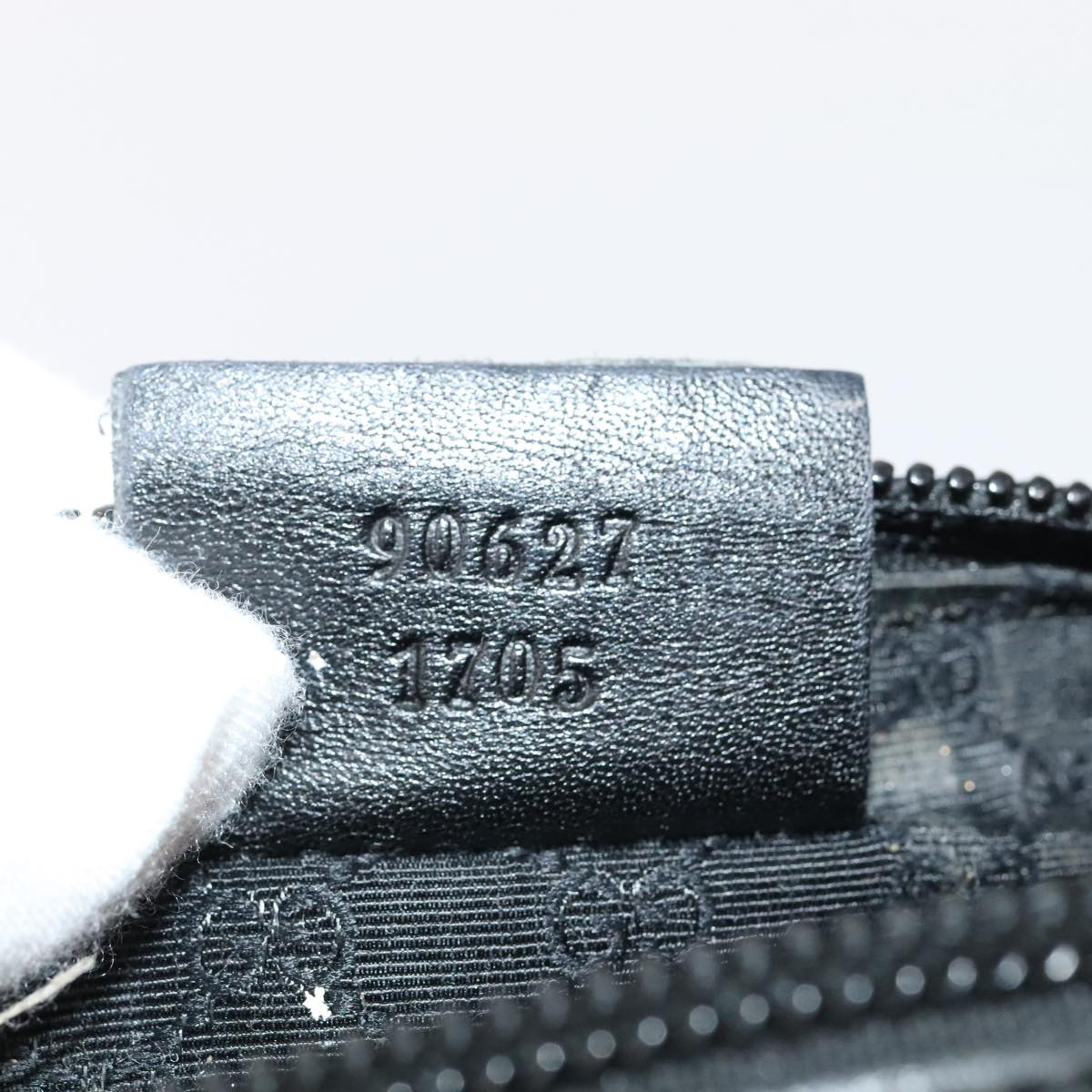 GUCCI Pouch Denim Gray Silver 90627 ac3227