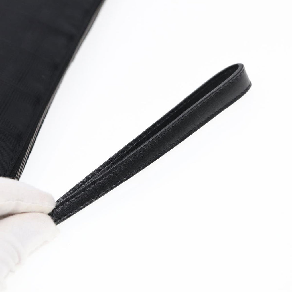 CHANEL New Travel line Pouch Nylon Black CC ac3233