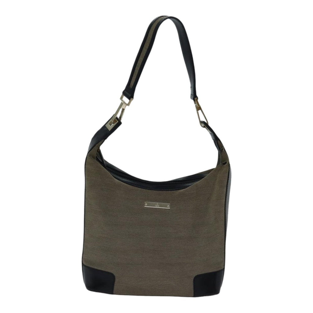 GUCCI Shoulder Bag Canvas Beige ac3261