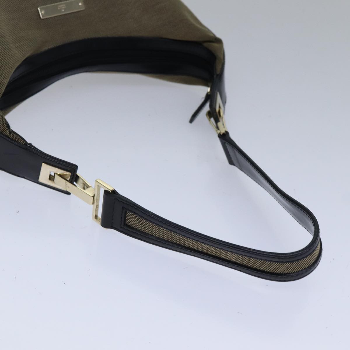 GUCCI Shoulder Bag Canvas Beige ac3261