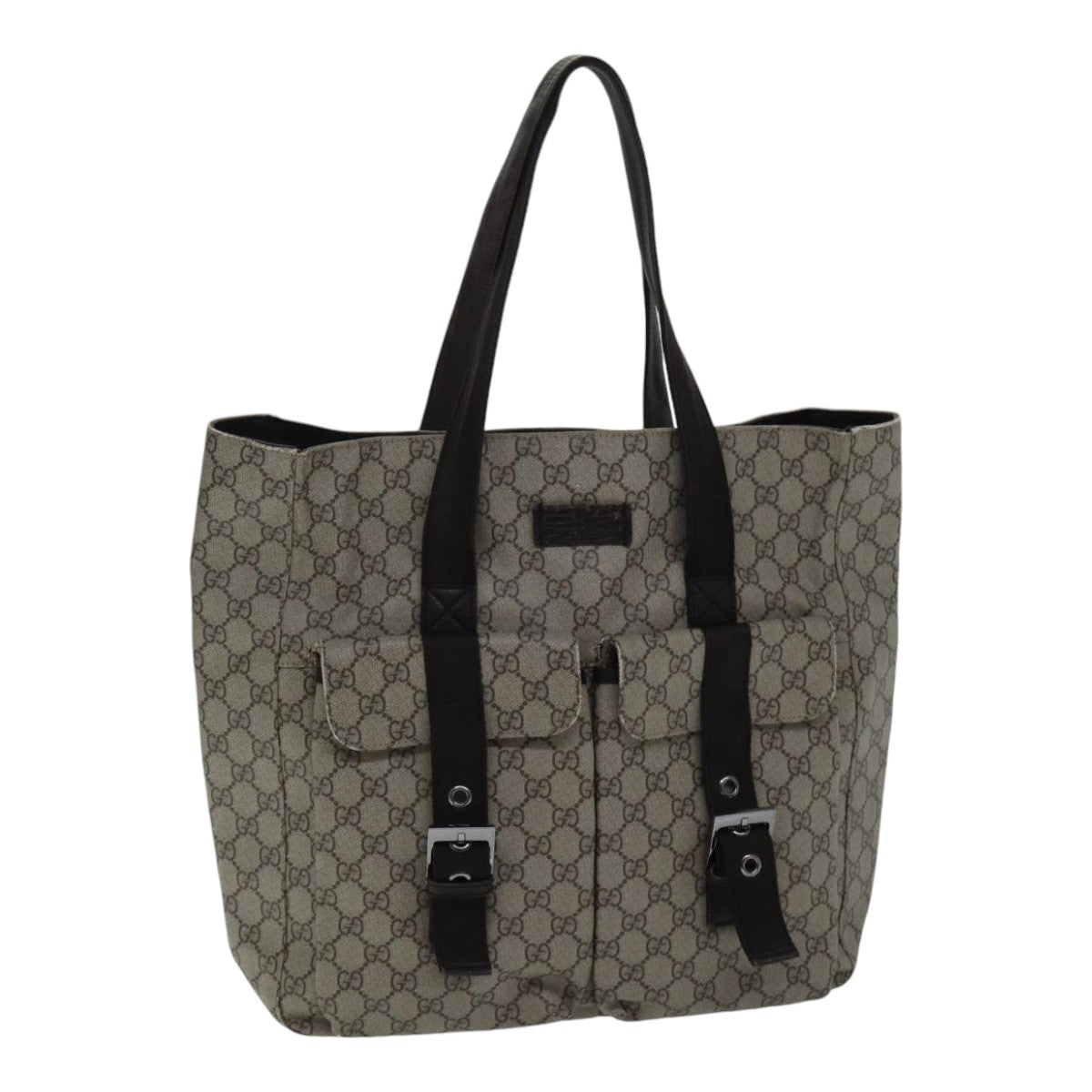 GUCCI GG Canvas Tote Bag Coated Canvas Beige ac3262