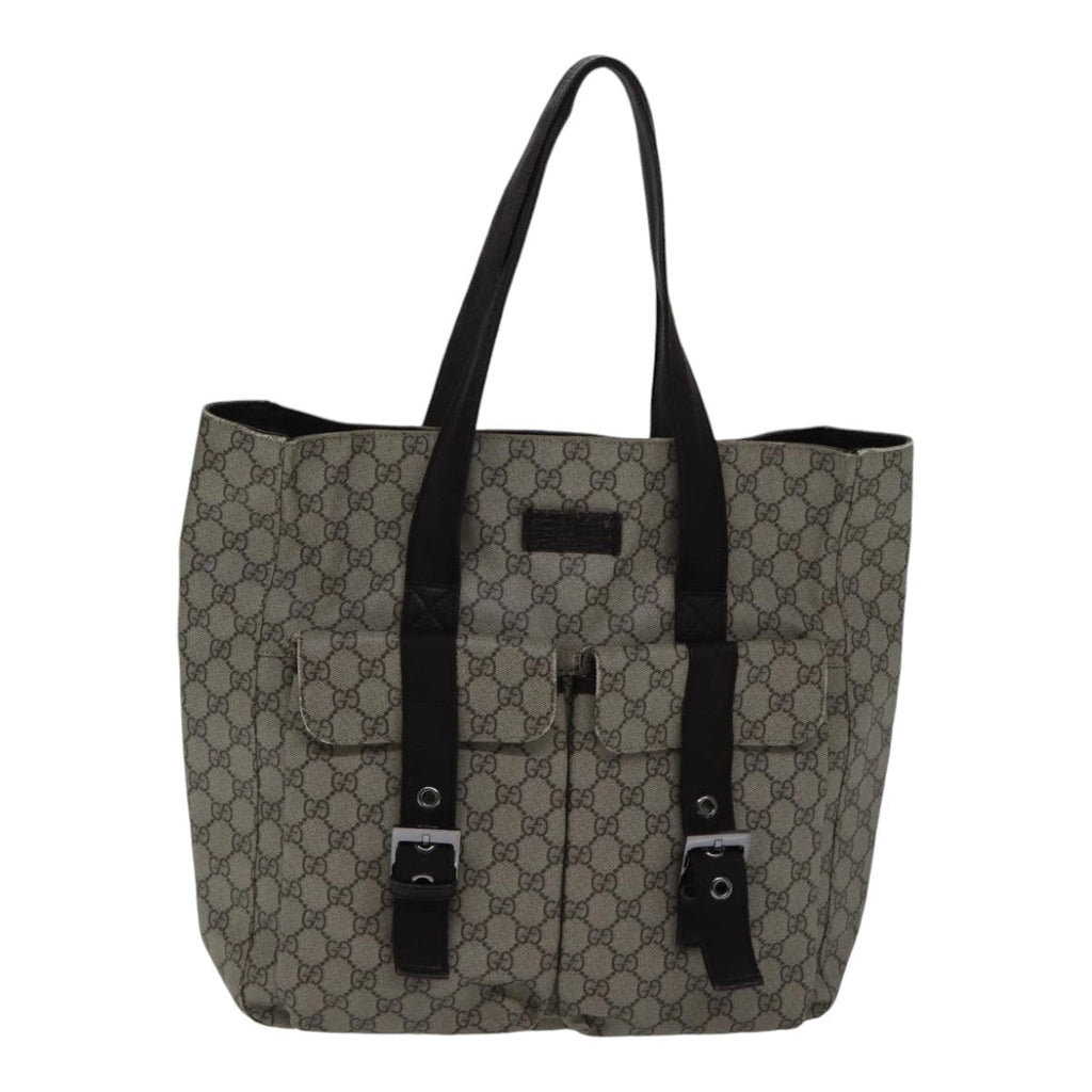 GUCCI GG Canvas Tote Bag Coated Canvas Beige ac3262
