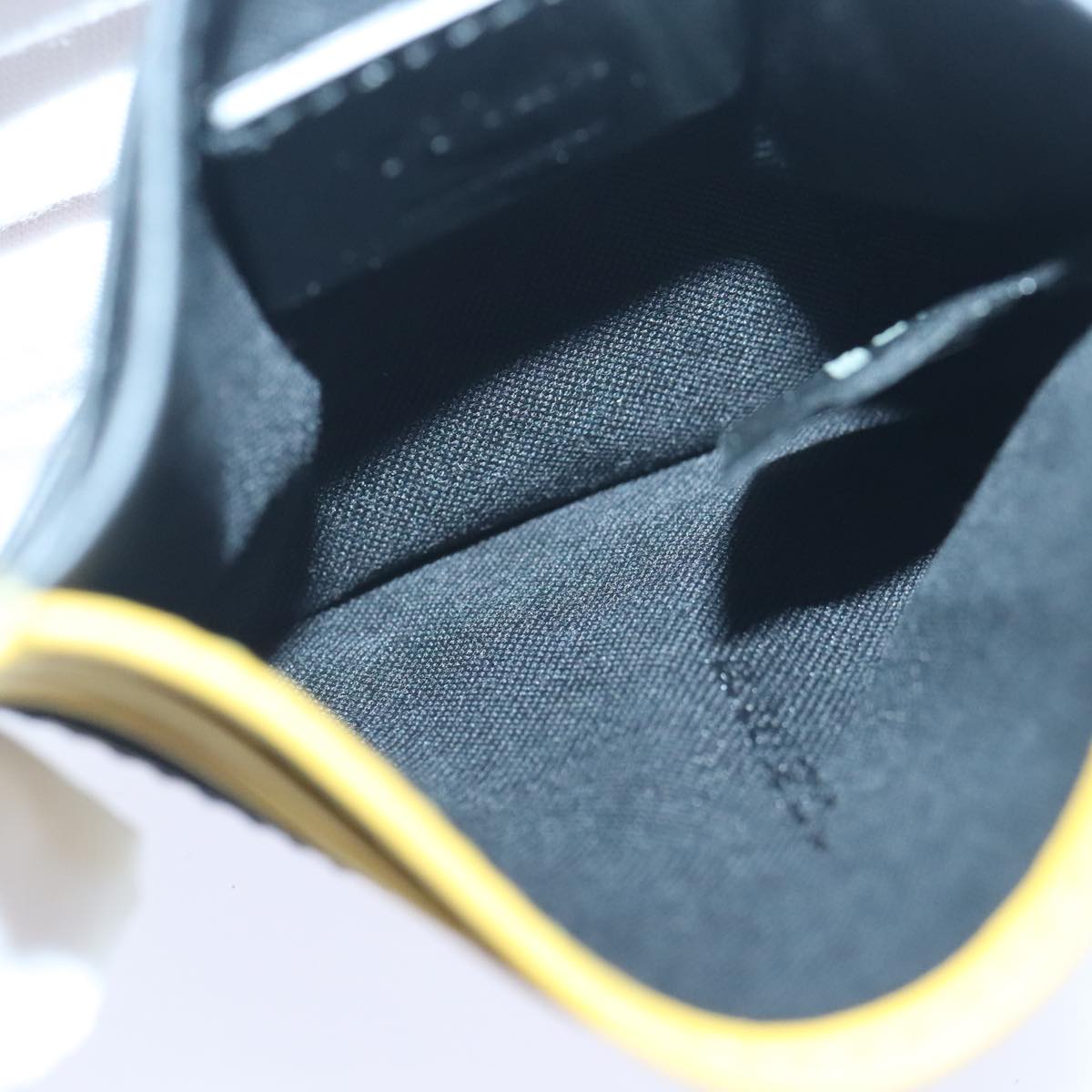 FENDI Card Case Leather Yellow ac3270