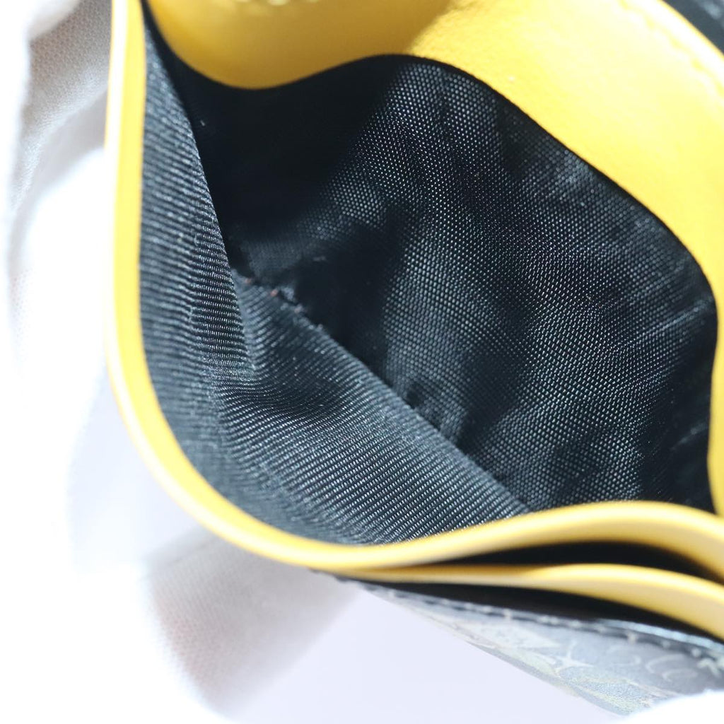 FENDI Card Case Leather Yellow ac3270