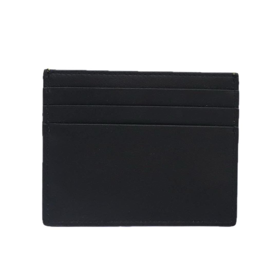 FENDI Card Case Leather Yellow ac3270