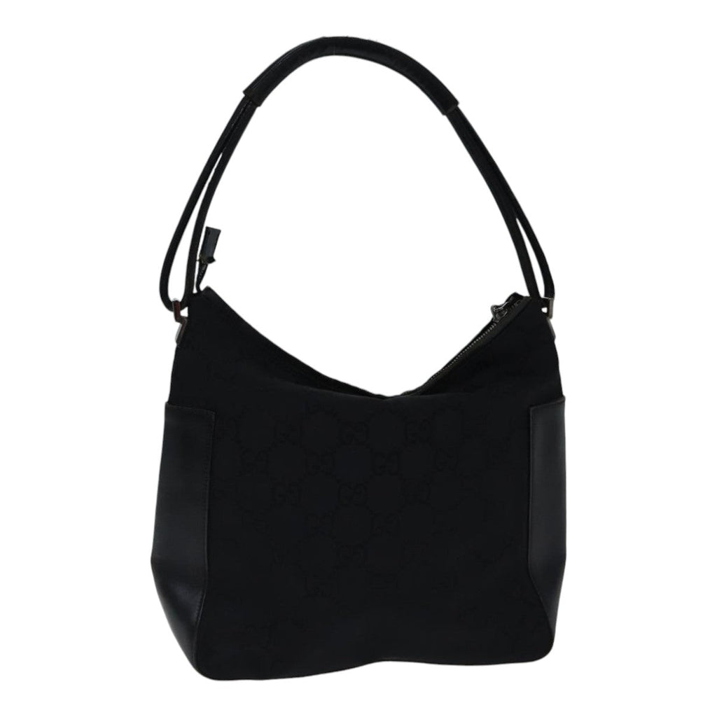 GUCCI GG Canvas Shoulder Bag Black ac3274