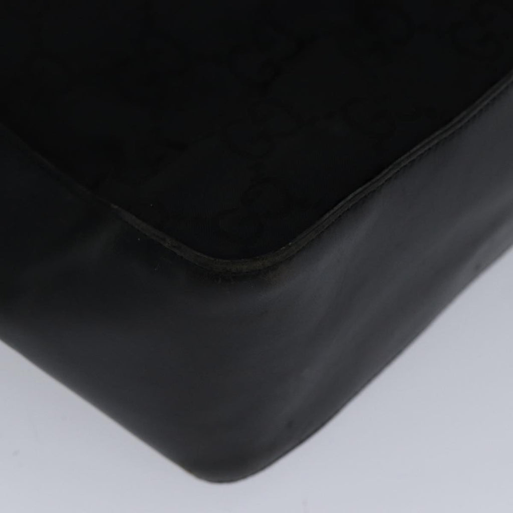 GUCCI GG Canvas Shoulder Bag Black ac3274