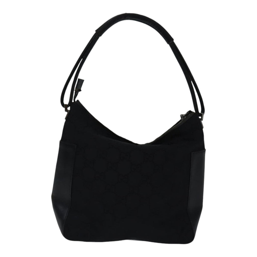 GUCCI GG Canvas Shoulder Bag Black ac3274