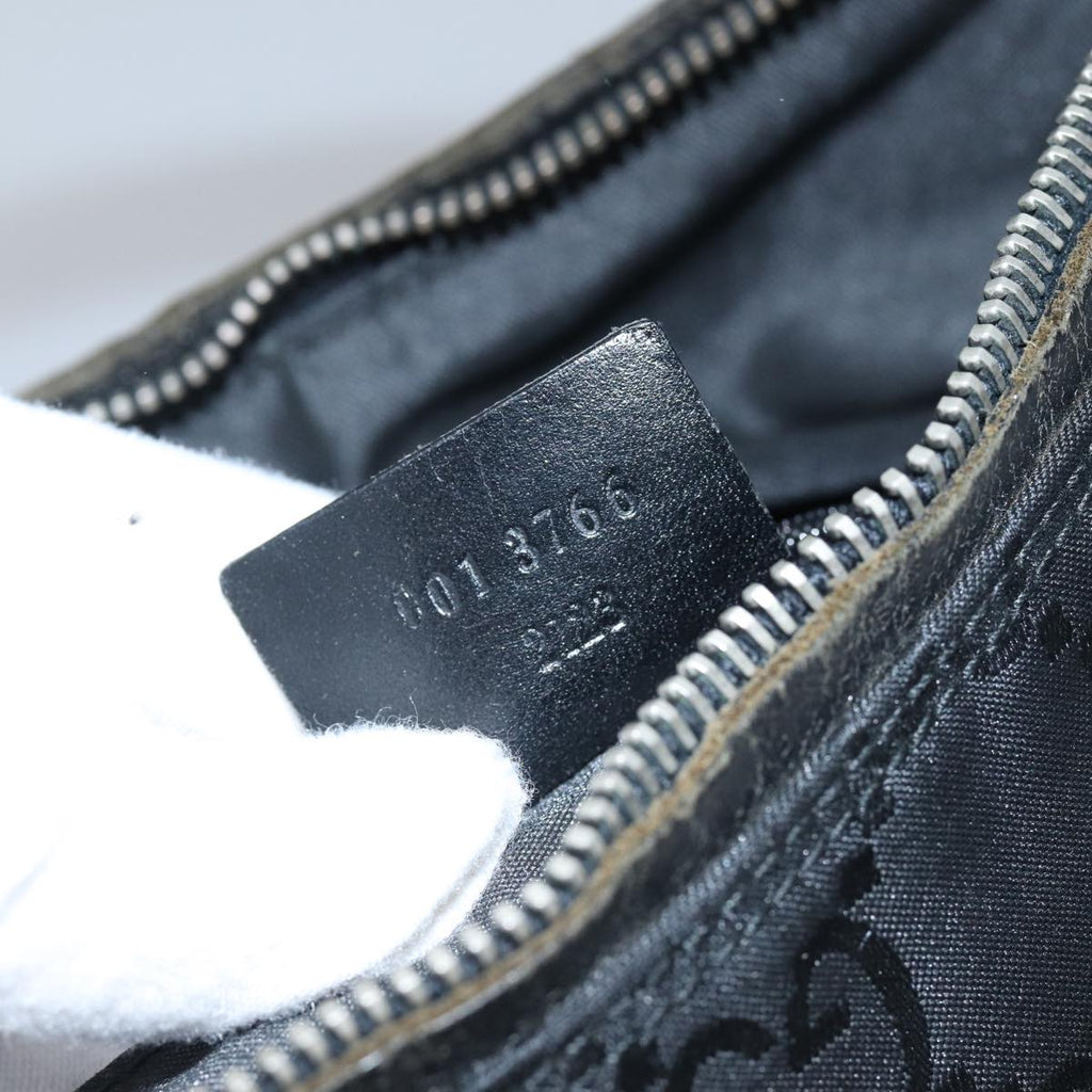 GUCCI GG Canvas Shoulder Bag Black ac3274