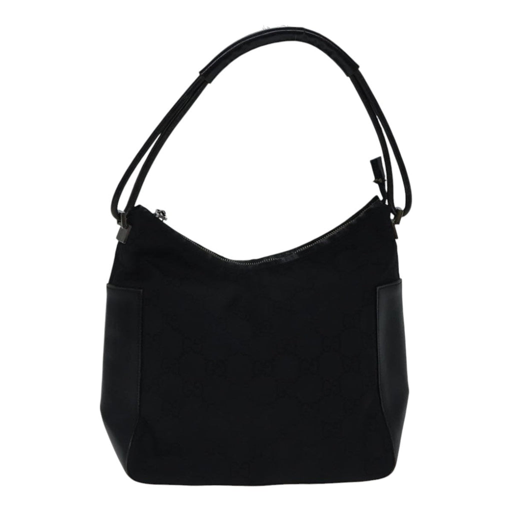GUCCI GG Canvas Shoulder Bag Black ac3274