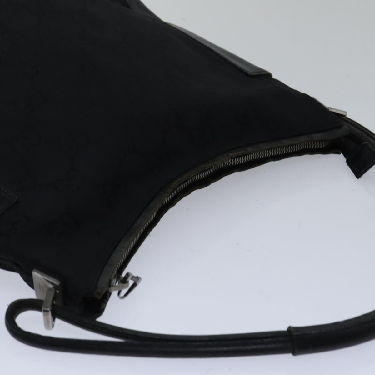 GUCCI GG Canvas Shoulder Bag Black ac3274