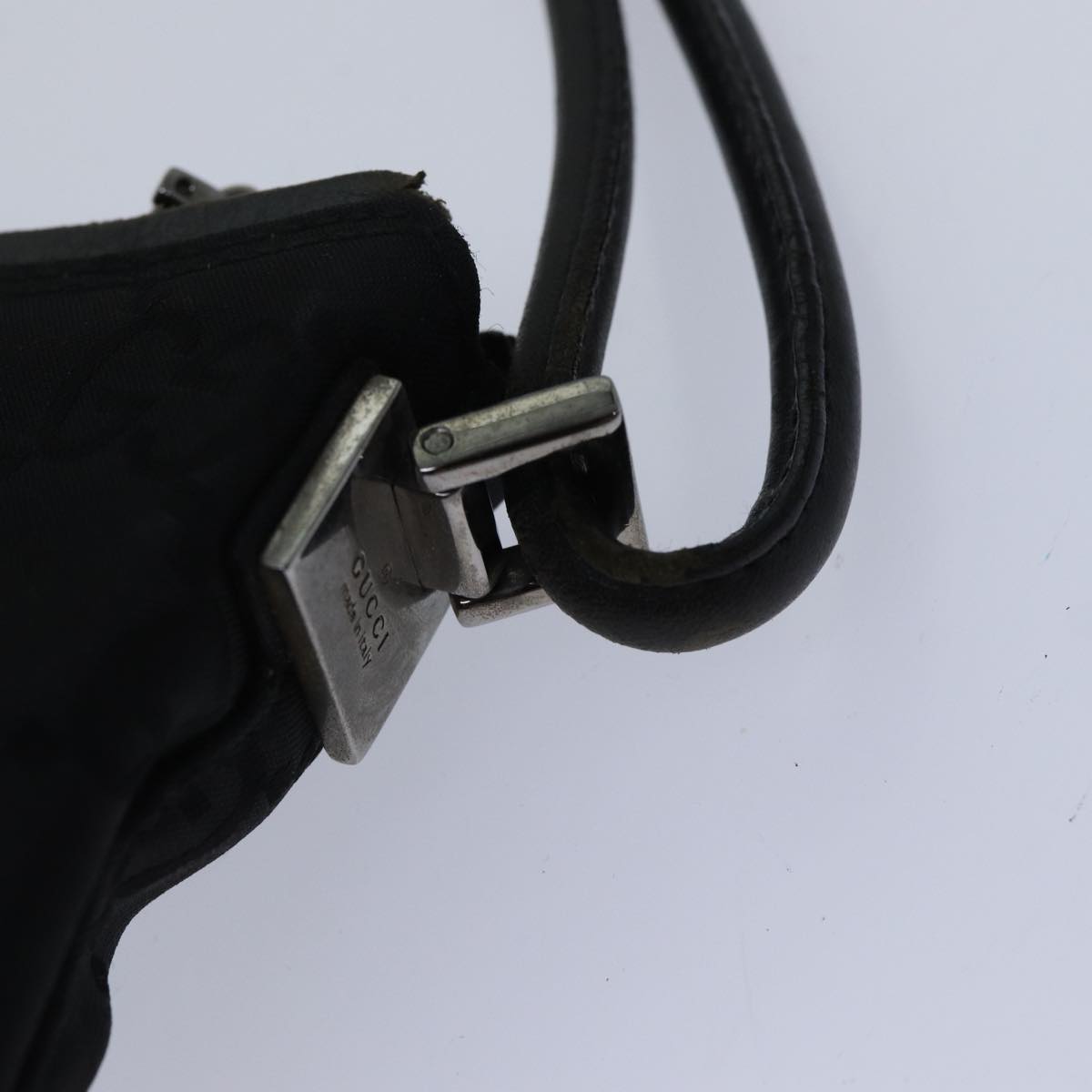 GUCCI GG Canvas Shoulder Bag Black ac3274