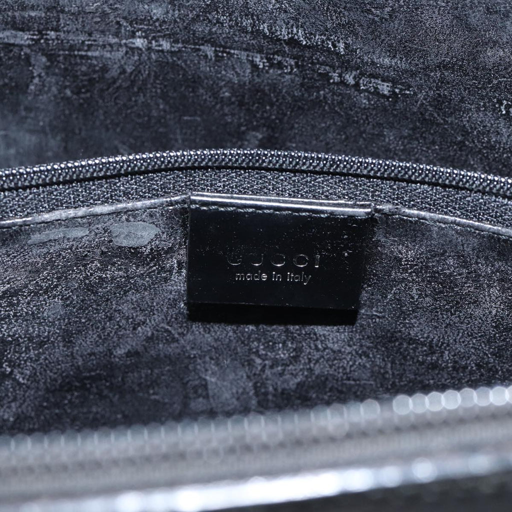 GUCCI Clutch Bag Patent leather Black ac3275