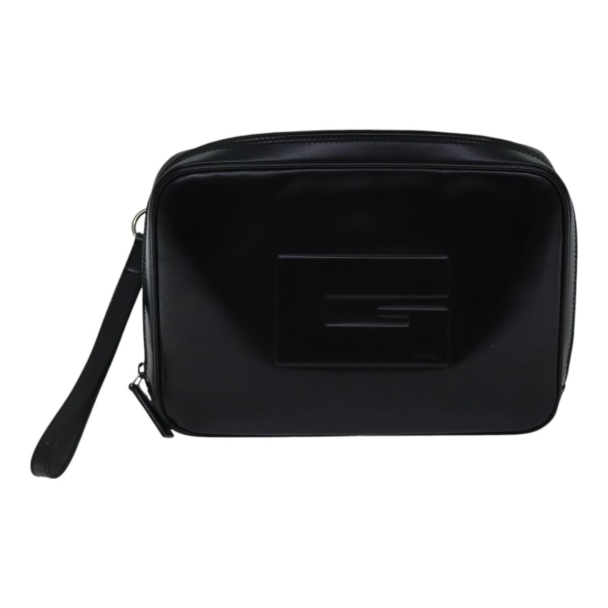 GUCCI Clutch Bag Patent leather Black ac3275