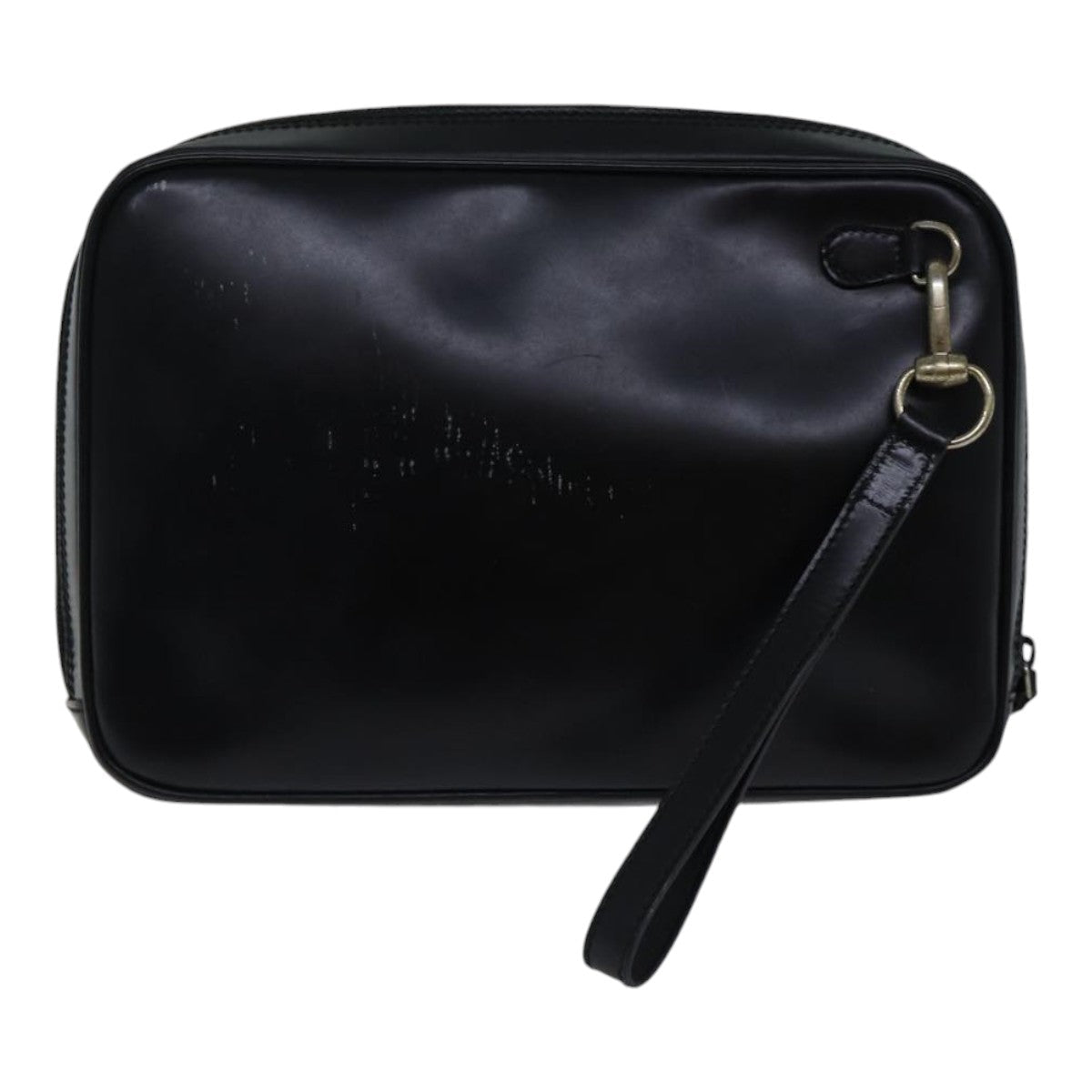 GUCCI Clutch Bag Patent leather Black ac3275