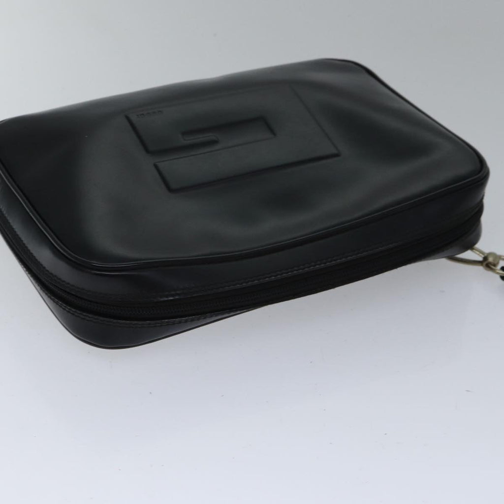GUCCI Clutch Bag Patent leather Black ac3275