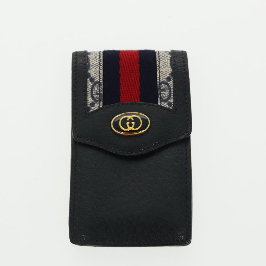 GUCCI GG Supreme Key Case Sherry Line Wallet 4Set Beige Pink Navy ac3302