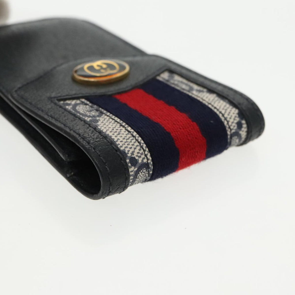 GUCCI GG Supreme Key Case Sherry Line Wallet 4Set Beige Pink Navy ac3302