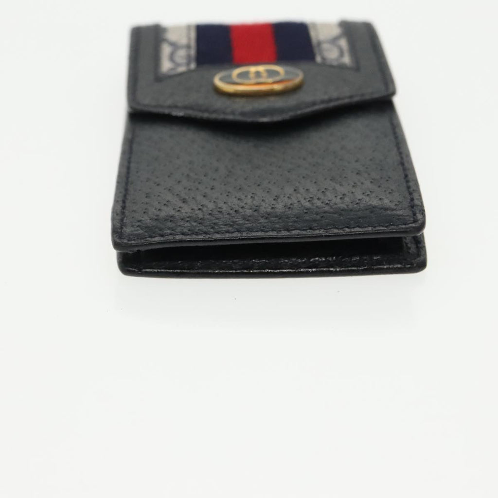 GUCCI GG Supreme Key Case Sherry Line Wallet 4Set Beige Pink Navy ac3302