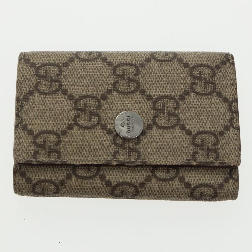 GUCCI GG Supreme Key Case Sherry Line Wallet 4Set Beige Pink Navy ac3302