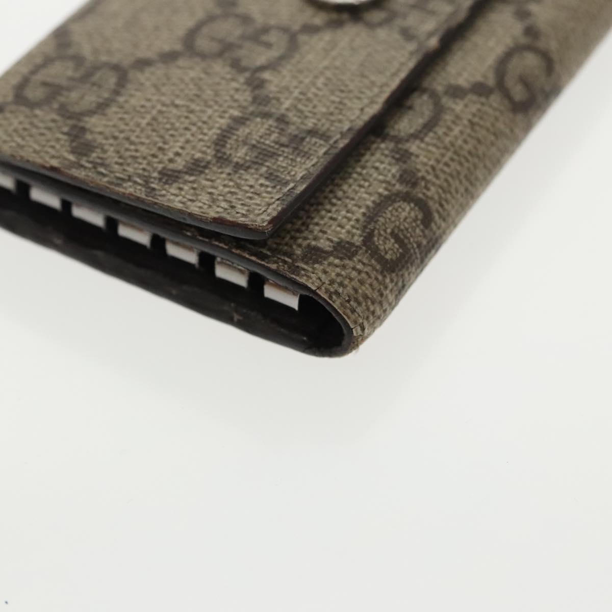 GUCCI GG Supreme Key Case Sherry Line Wallet 4Set Beige Pink Navy ac3302