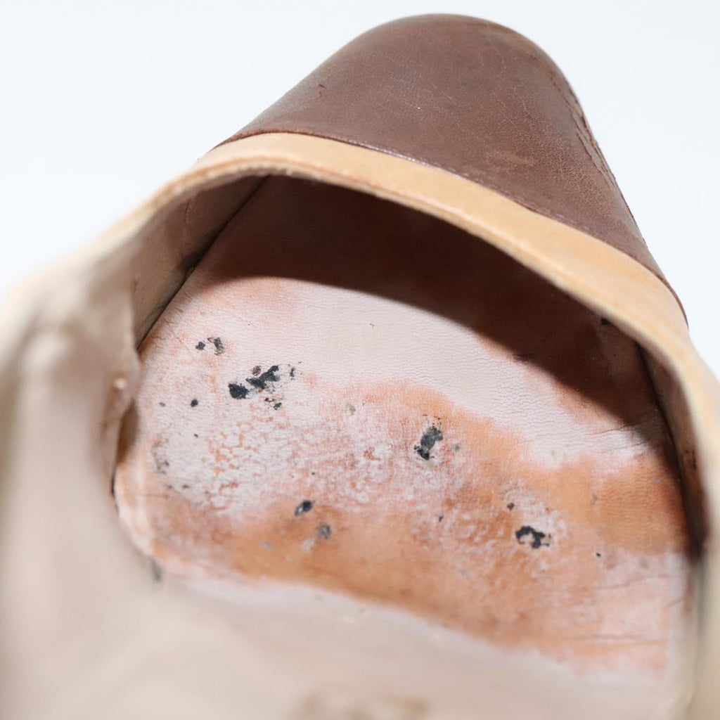 CHANEL High Heels Leather Beige Brown CC ac3348