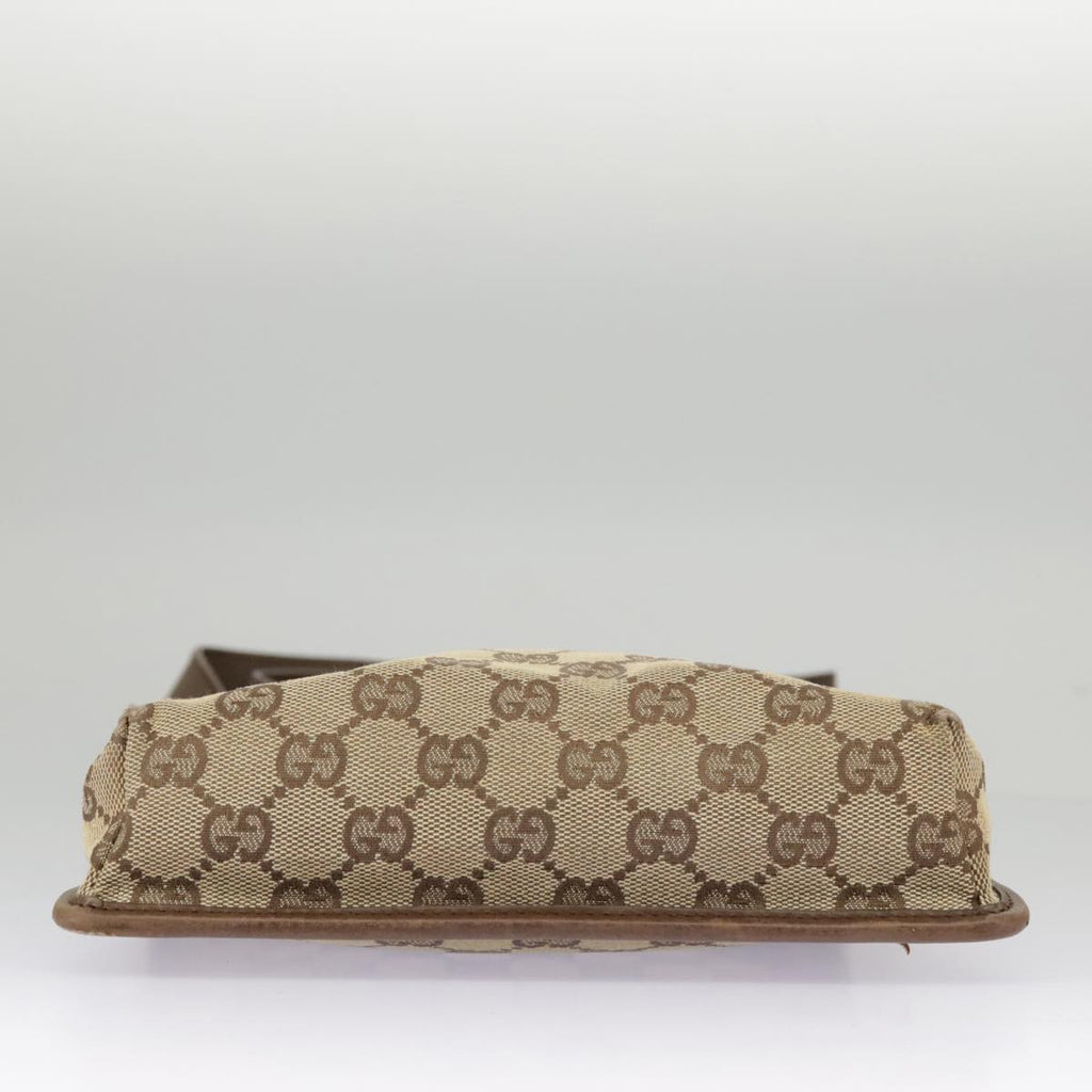 GUCCI GG Canvas Shoulder Bag Beige Brown 92562 ac3353