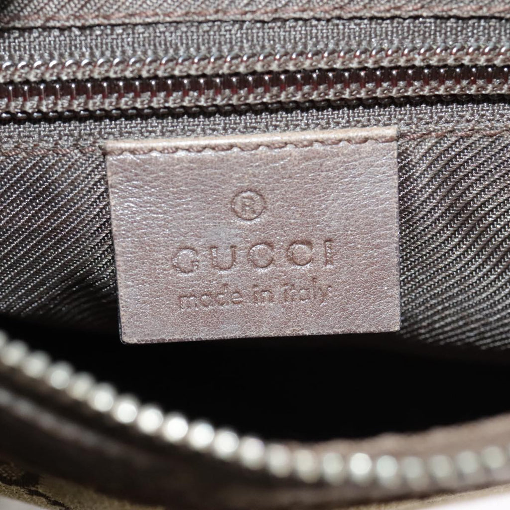 GUCCI GG Canvas Shoulder Bag Beige Brown 92562 ac3353