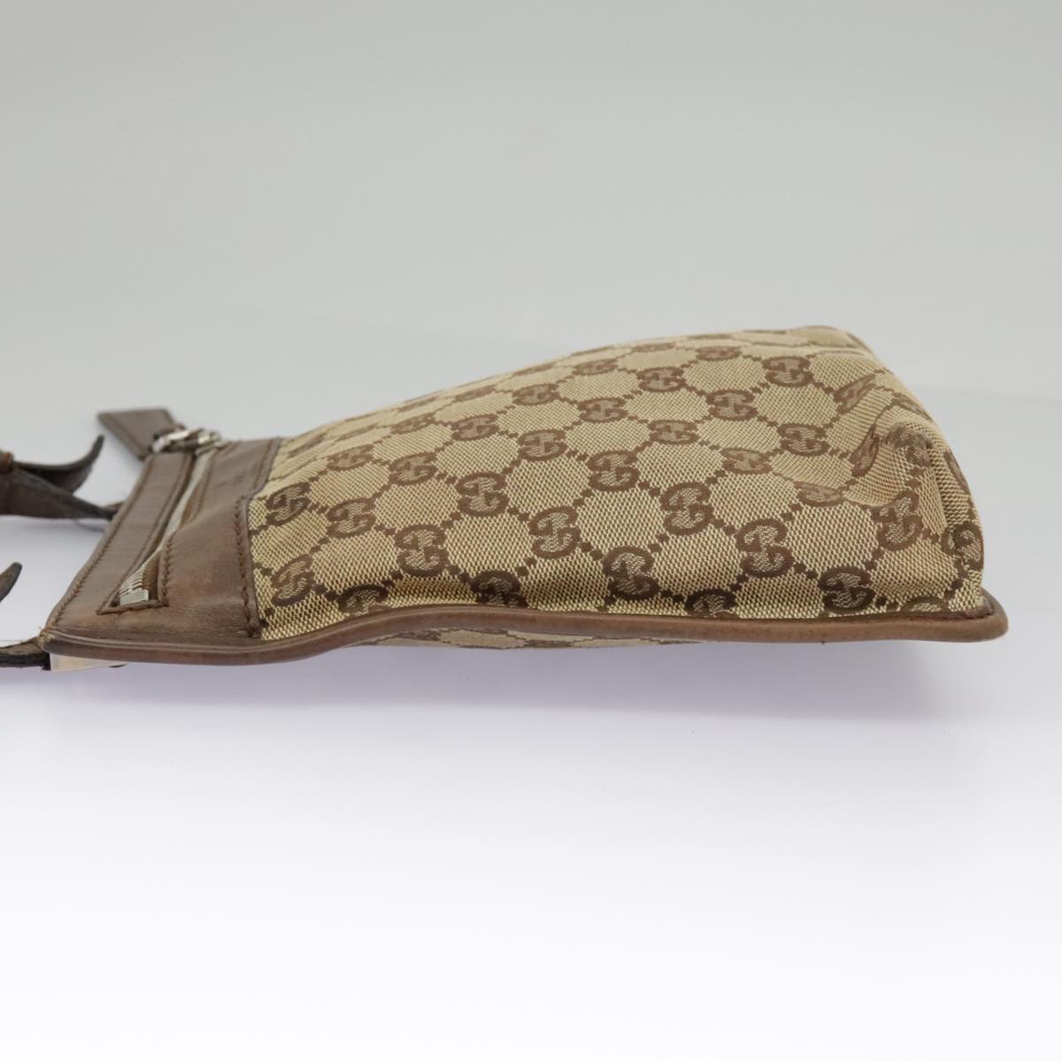 GUCCI GG Canvas Shoulder Bag Beige Brown 92562 ac3353