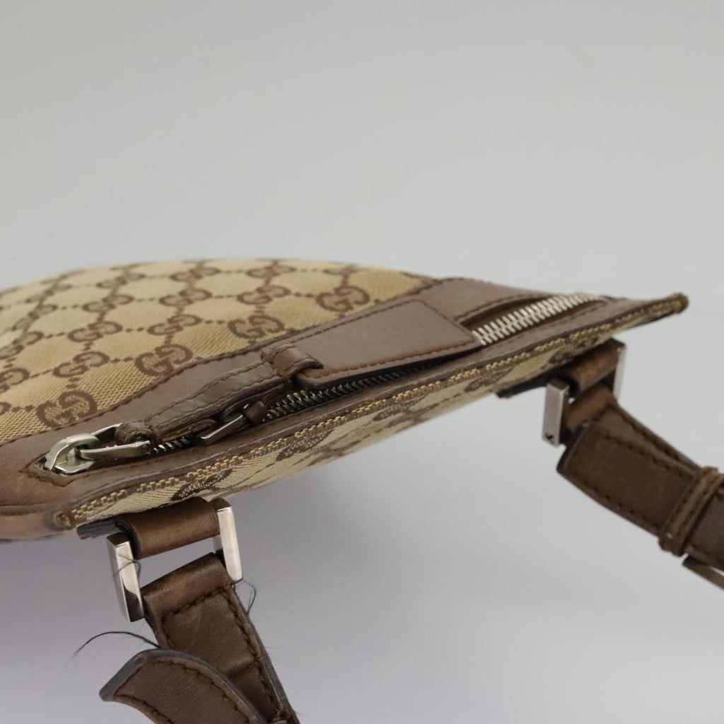GUCCI GG Canvas Shoulder Bag Beige Brown 92562 ac3353
