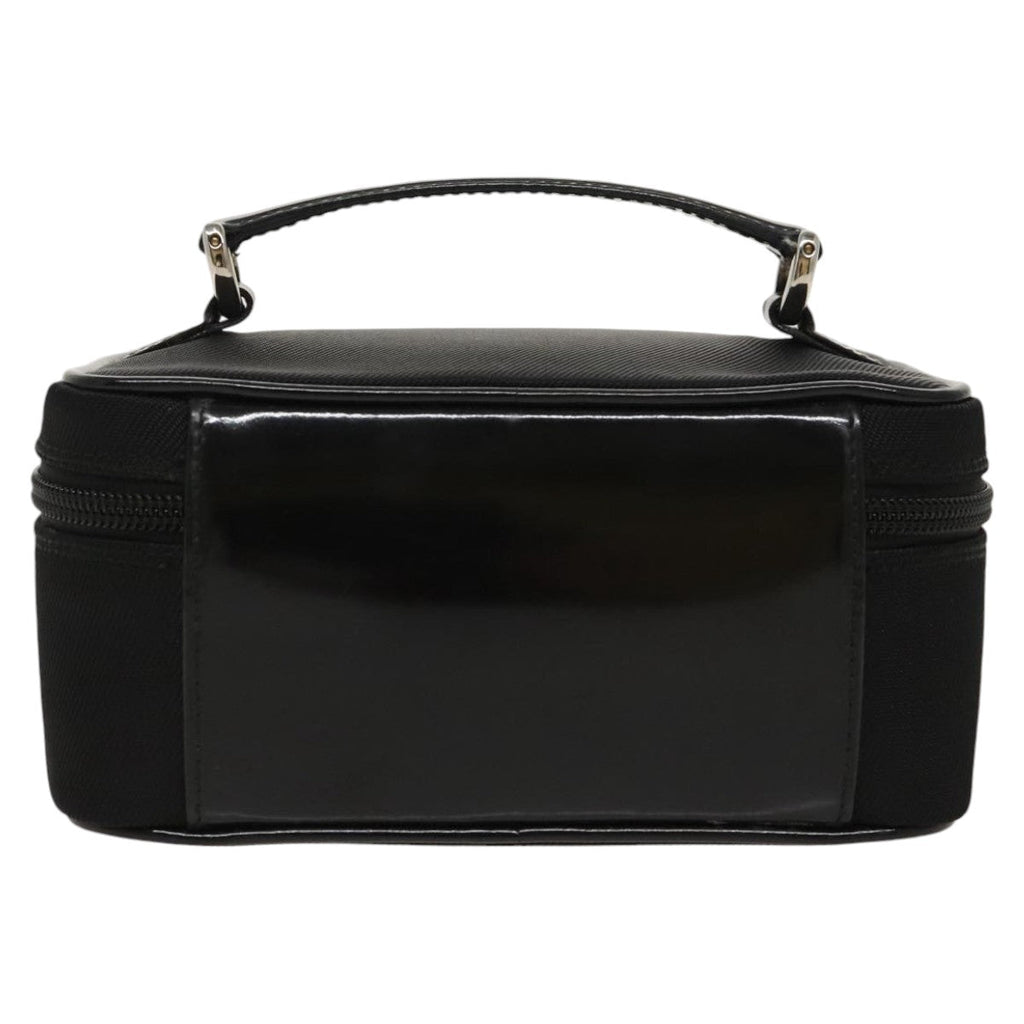 GUCCI Vanity Bamboo Pouch Nylon Black Silver ac3362