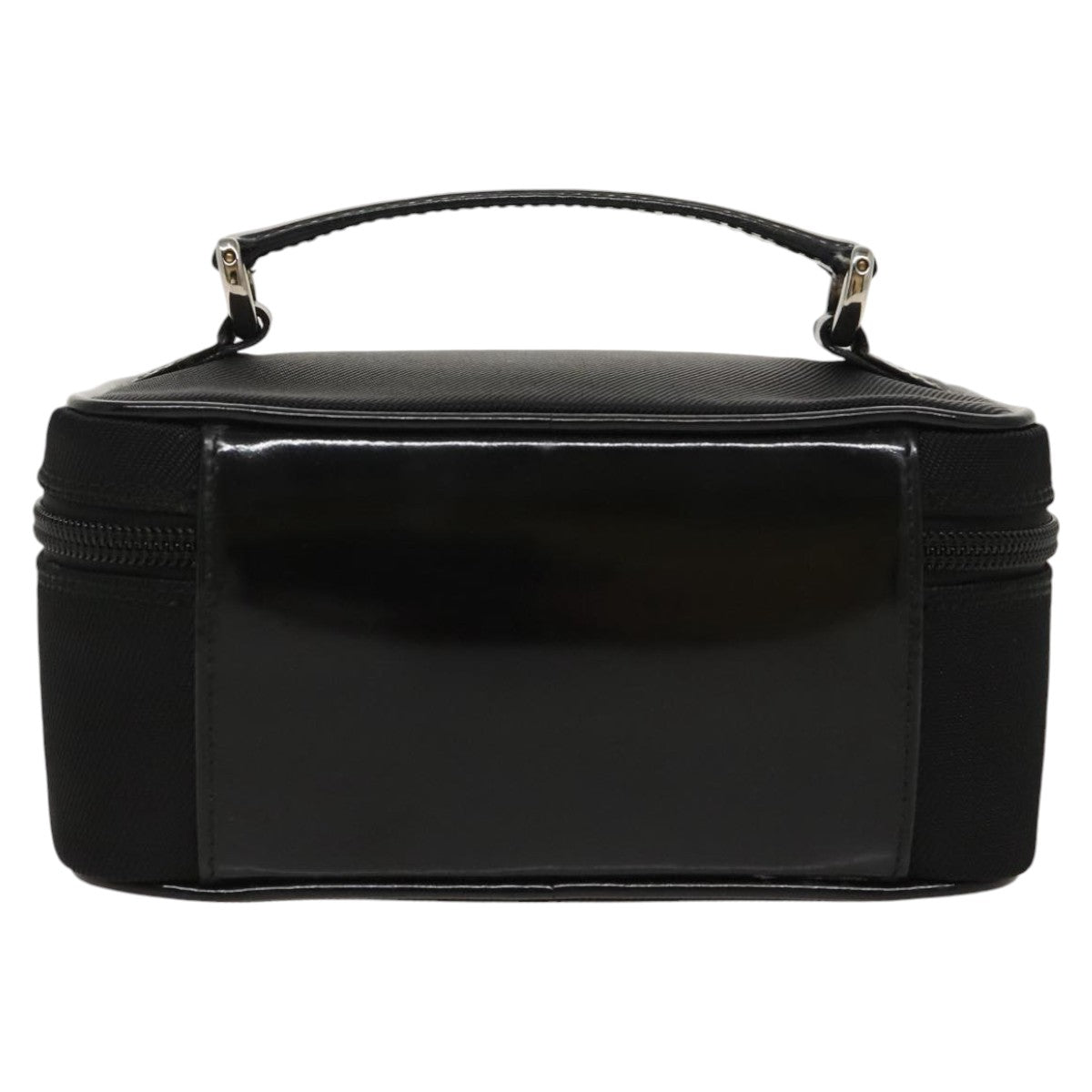 GUCCI Vanity Bamboo Pouch Nylon Black Silver ac3362