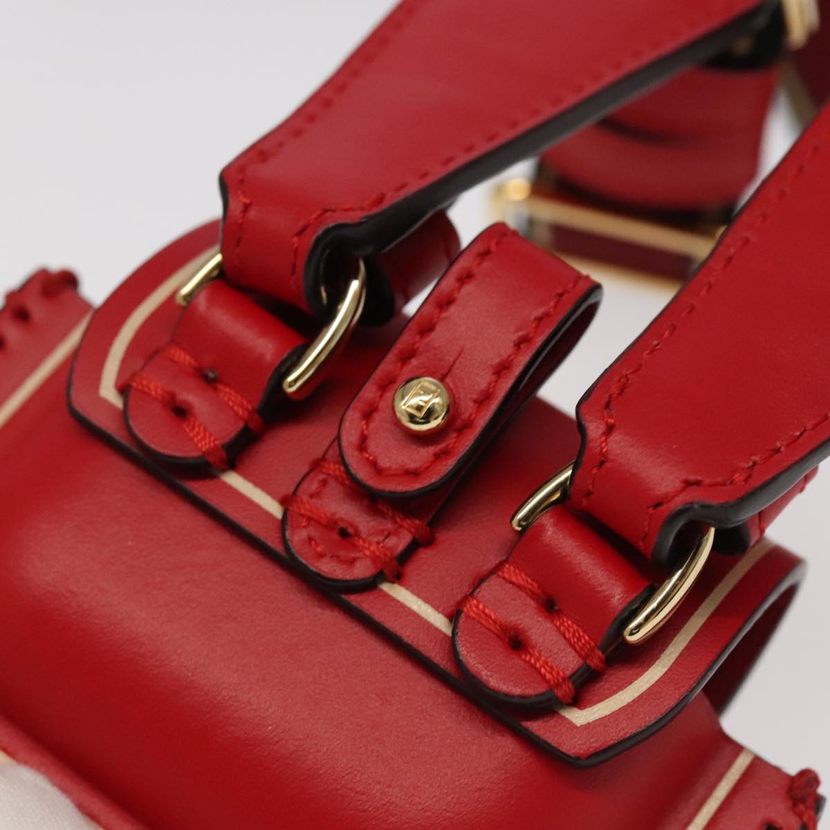 FENDI AirPods case Pouch Leather Red ac3375
