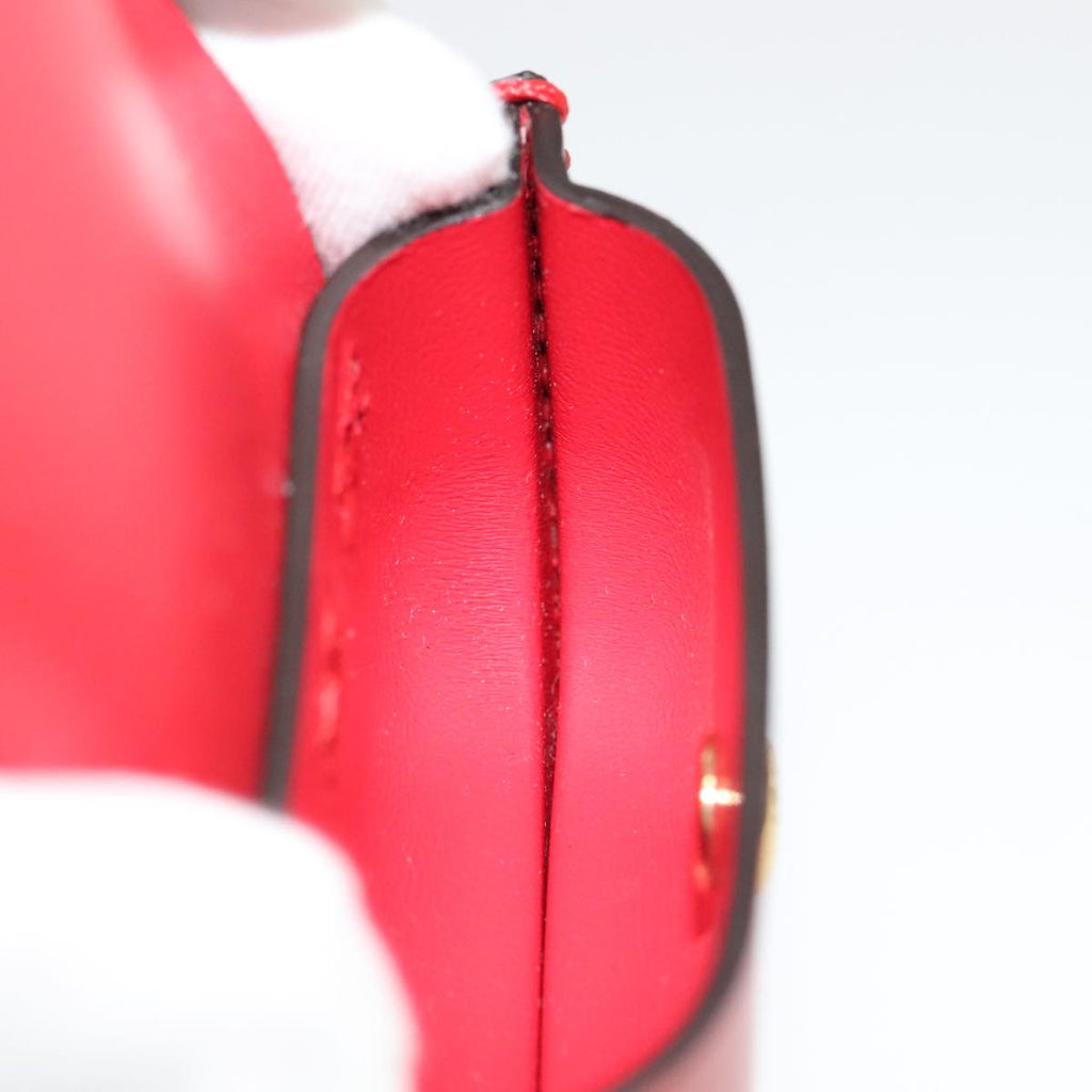 FENDI AirPods case Pouch Leather Red ac3375