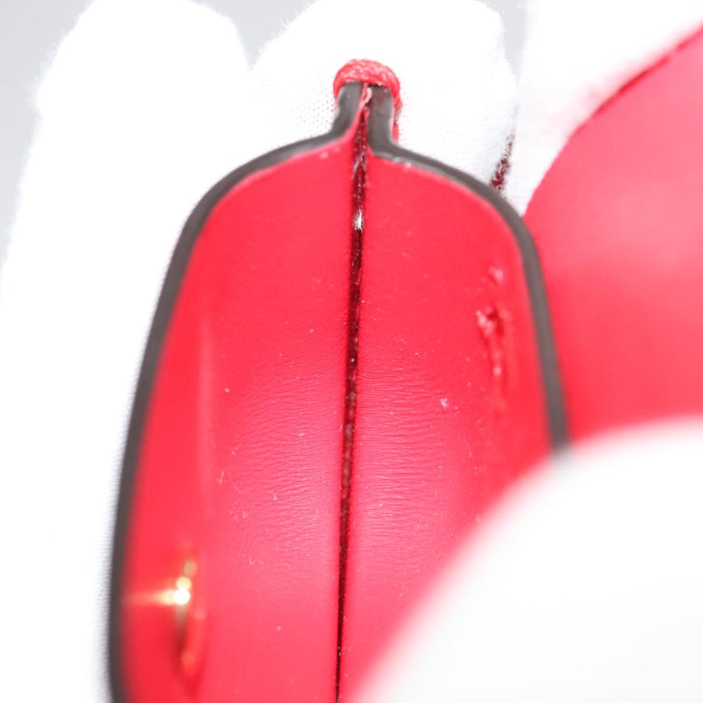 FENDI AirPods case Pouch Leather Red ac3375