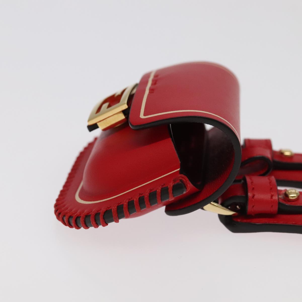 FENDI AirPods case Pouch Leather Red ac3375