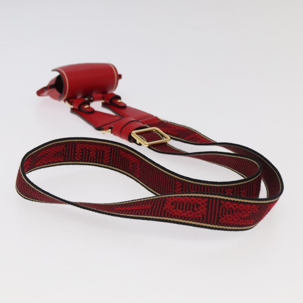 FENDI AirPods case Pouch Leather Red ac3375