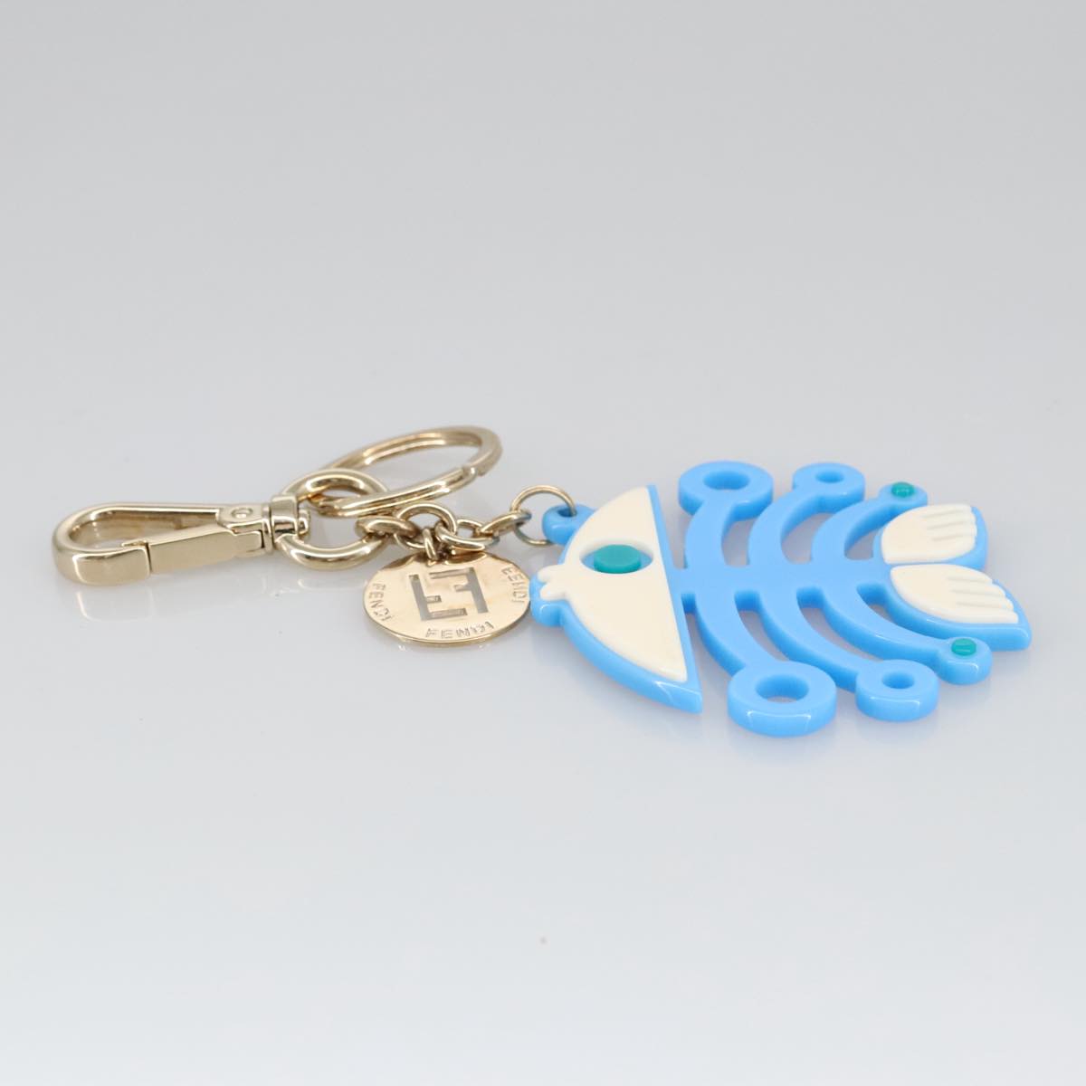 FENDI Key Holder plastic Blue ac3395