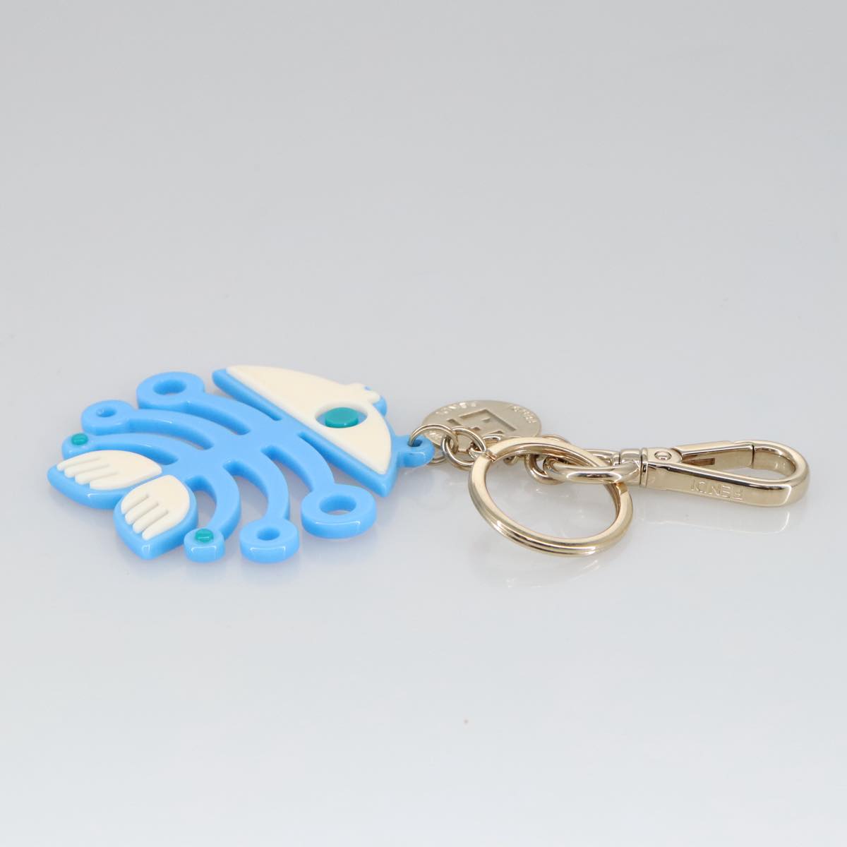 FENDI Key Holder plastic Blue ac3395