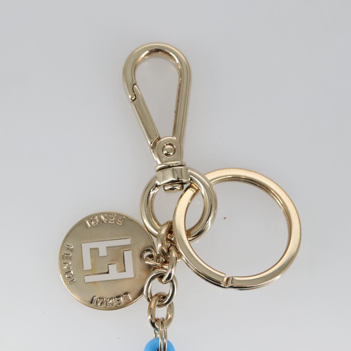 FENDI Key Holder plastic Blue ac3395