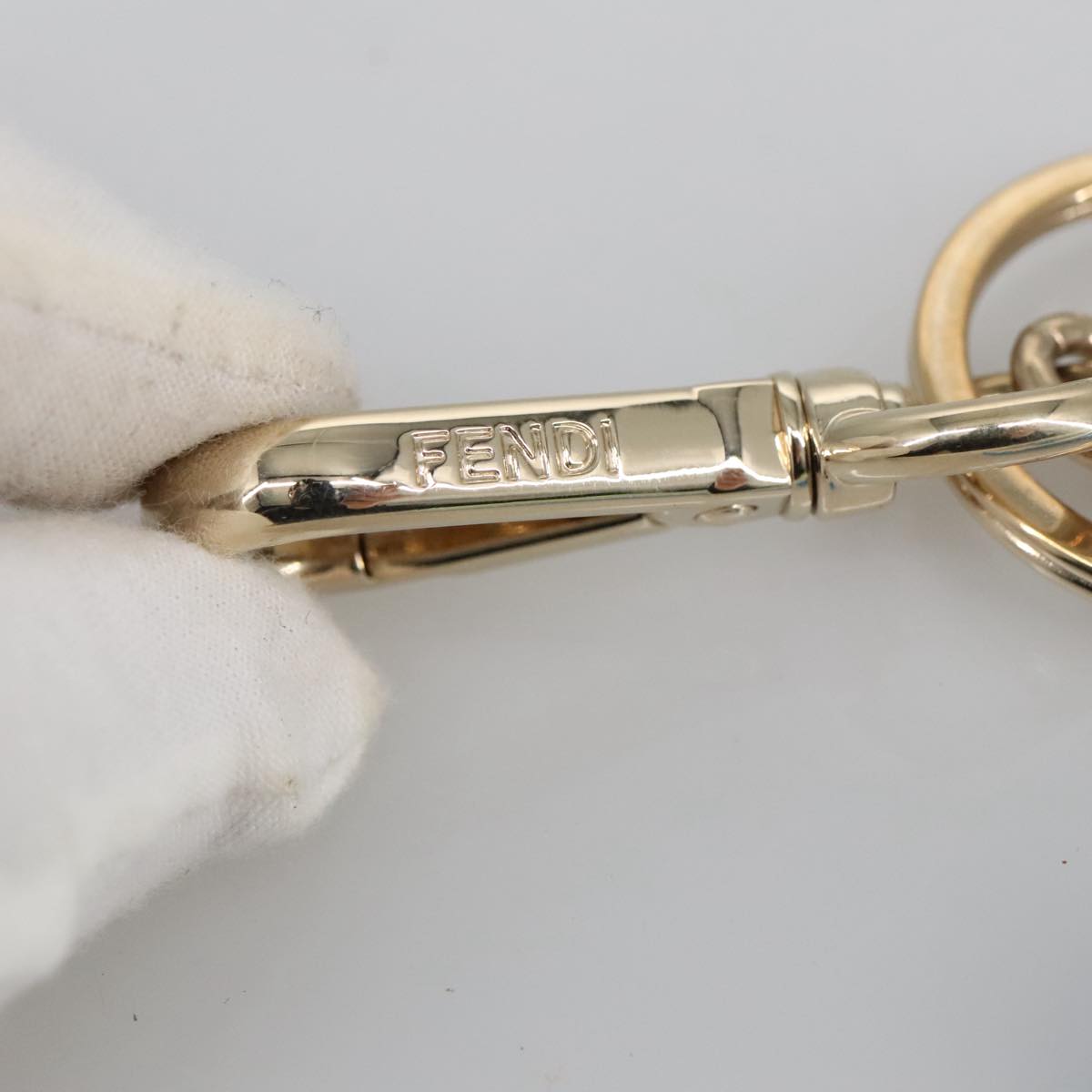 FENDI Key Holder plastic Blue ac3395