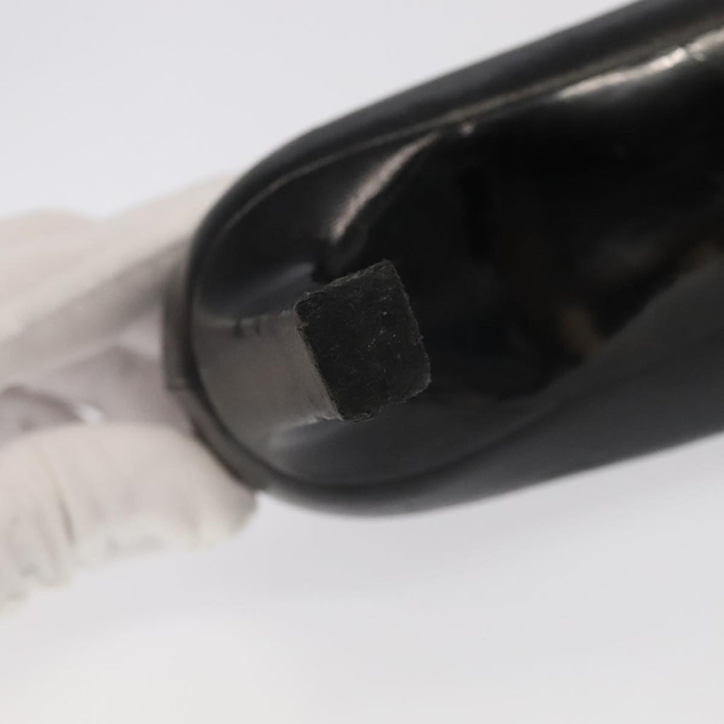 CHANEL High heels Lamb Skin 36 1/2C Black CC ac3409