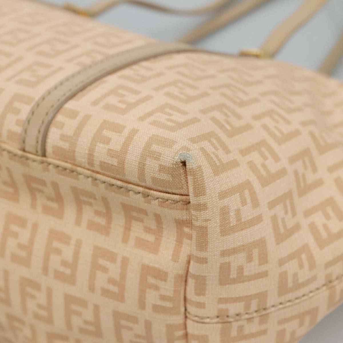 FENDI Zucchino Canvas Hand Bag Pink ac3511