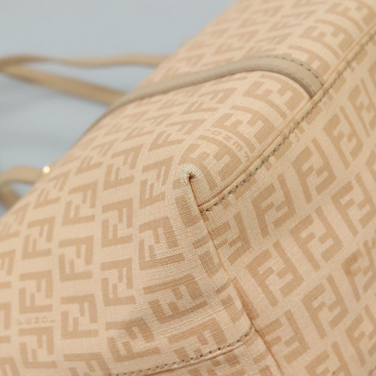 FENDI Zucchino Canvas Hand Bag Pink ac3511