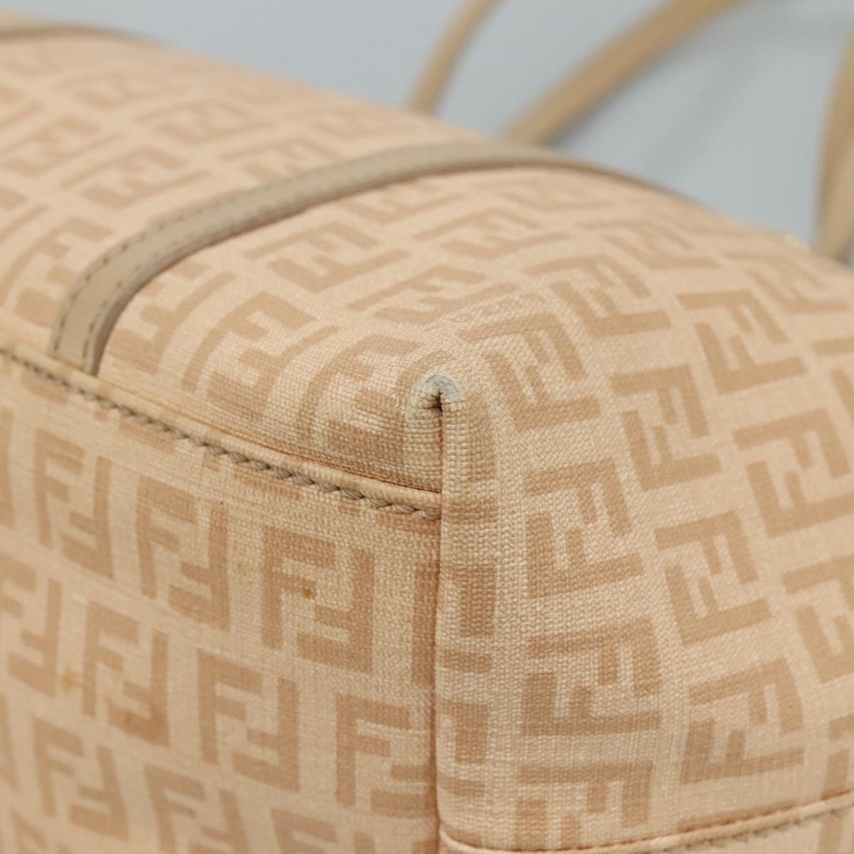 FENDI Zucchino Canvas Hand Bag Pink ac3511