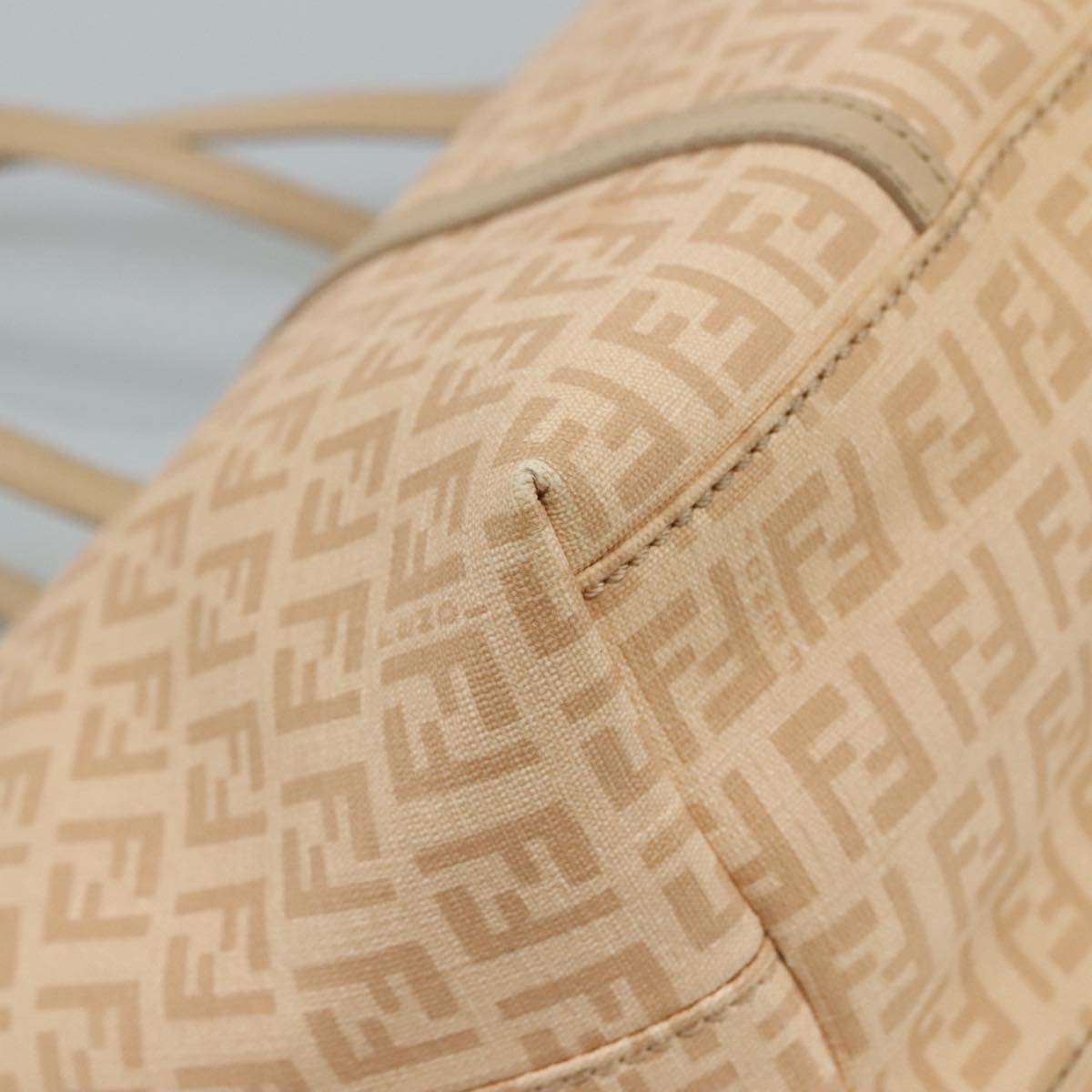 FENDI Zucchino Canvas Hand Bag Pink ac3511